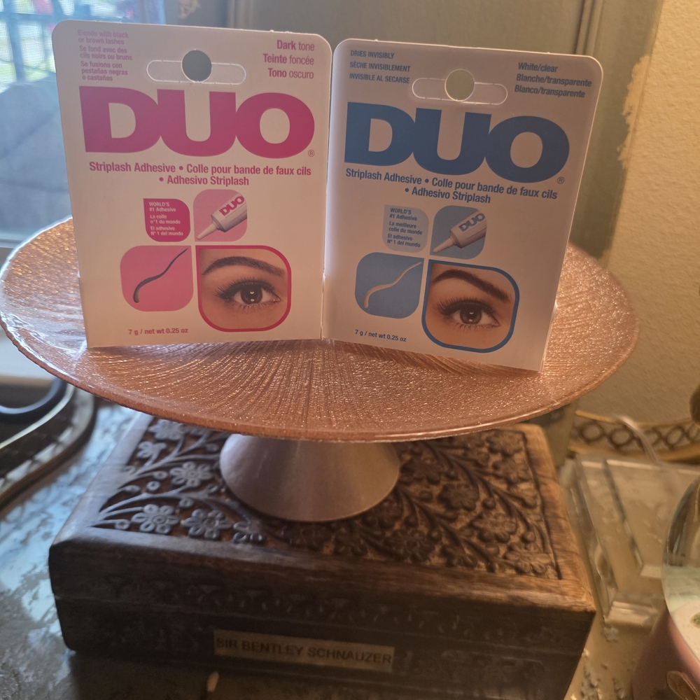 DUO Eyelash Adhesive Set - Pink and Blue